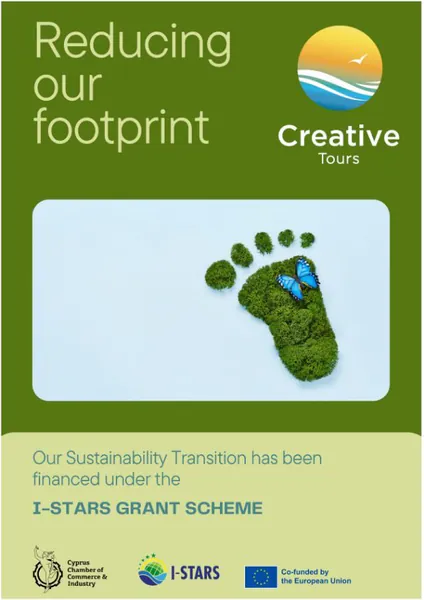 Affiche Reducing our footprint, Creative Tours, programme i-STARS