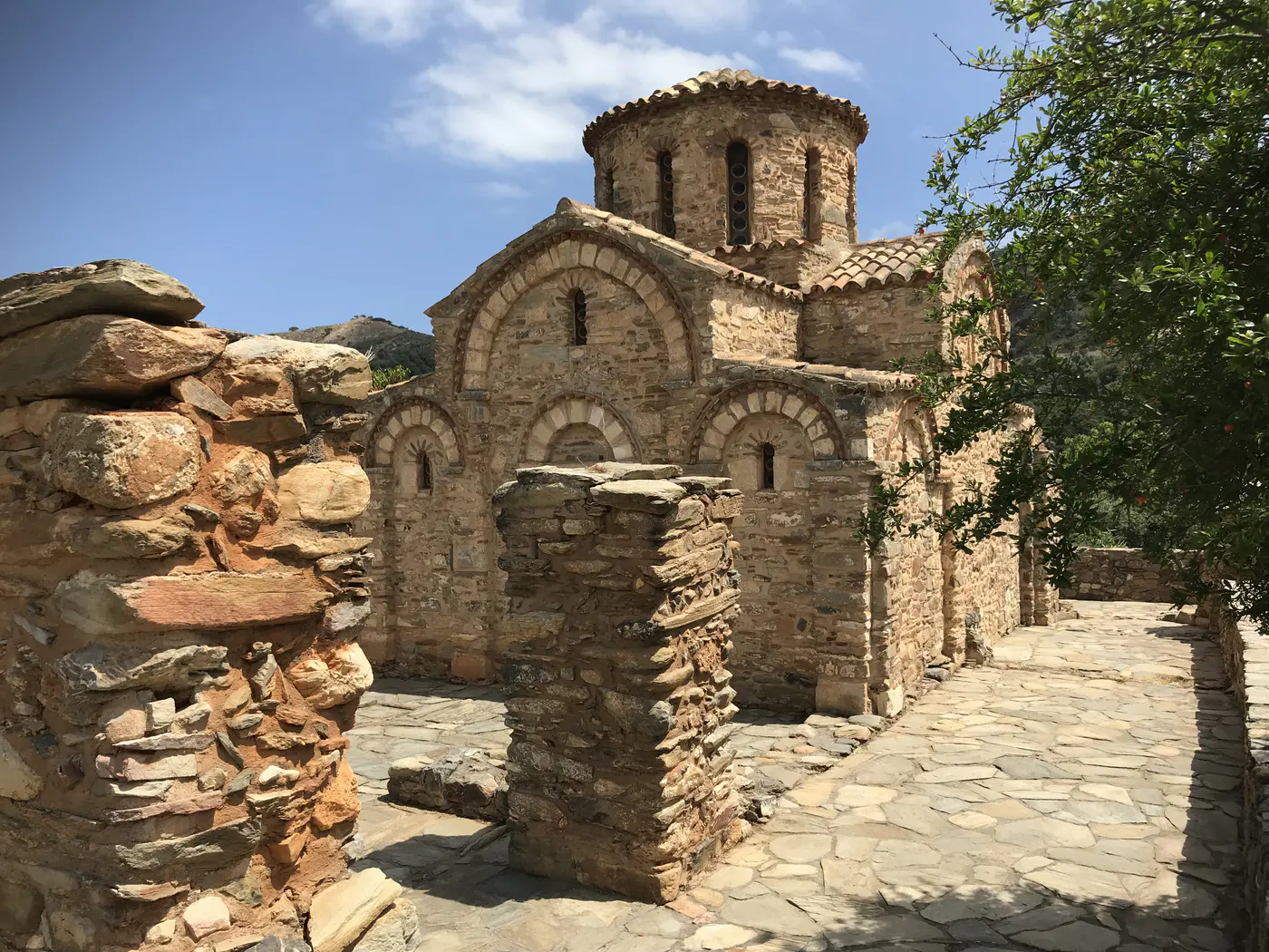 Église byzantine en pierre à Fodele, en Crète